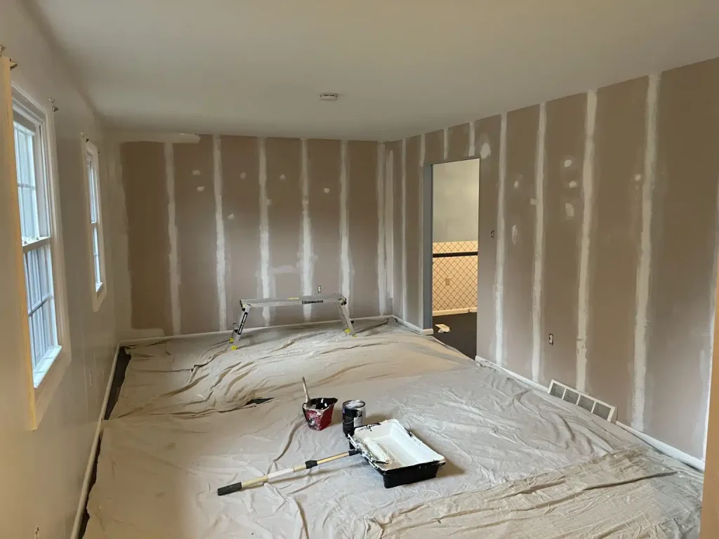 image - Brawler Drywall Professional drywall installation in progress with perfect alignment. | Brawler Drywall