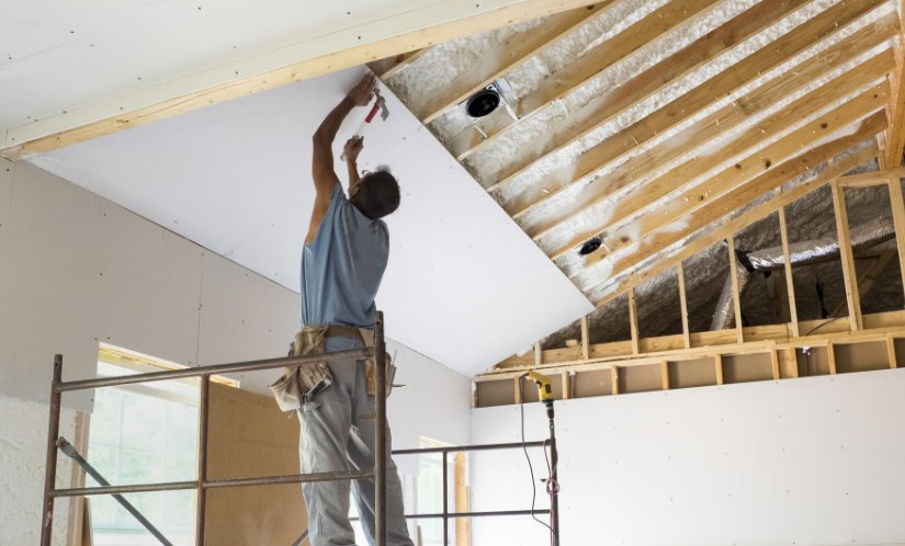 image - Brawler Drywall Modern living room with professional drywall taping and texture application. | Brawler Drywall